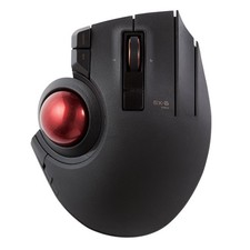 ELECOM EX-G Pro Trackball Mouse Wireless Bluetooth USB for PC Mac M-XPT1MRXBK picture