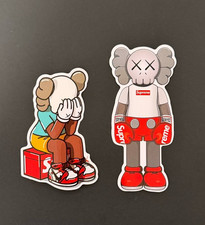 2 x  Vinyl Sticker Label  Kaws Figure for Luggage/Computer/etc. picture