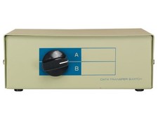2-way DB9 Manual Data Switch Box, AB Male picture