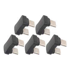 5 Pcs Type C U Shape Adapter Male To Male 65W PD Fast Charging 480Mbps Type OIZC picture