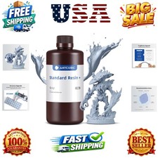 Upgraded Standard 3D Printer Resin, 405nm SLA Fast UV-Curing Resin, High Prec... picture