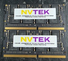 LOT OF 2 NVTEK 16GB DDR4-2666 SO-DIMM Laptop RAM  PC4-21300 1x16GB picture