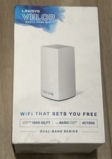Linksys Velop AC1200 Dual Band Whole Home Mesh WiFi System 1500 Sq Ft picture