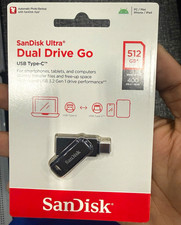 SanDisk Ultra Dual Drive Go 512GB USB-A/USB-C Flash Drive 400MB/s Black picture