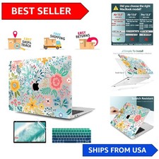 Elegant Floral Hard Shell Case for MacBook Air 13.3