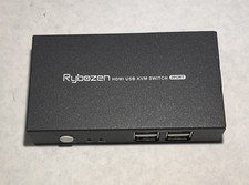 Rybozen 2 Port HDMI USB KVM Switch Box Hub Share 2 PC 1 Monitor Selector picture