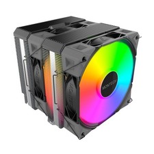 MONTECH NX600 ARGB B FAN-NX6AB3 Dual-Tower CPU Air Cooler 6 Heatpipes Black picture
