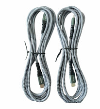 USB-C to USB-C Braided Fast Charging Cable 2-Pack 2m Gray 5A picture