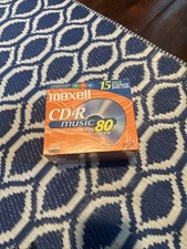 Maxell CD-R 15 Pack Music Disc 3 Colors Slim Jewel Cases 80 Minute New Sealed picture