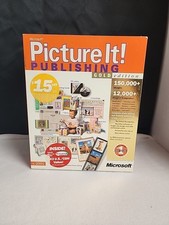 Microsoft Picture It Publishing Gold Edition v. 2001 PC Sealed Priority picture