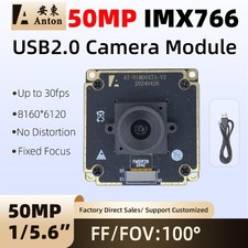 50MP IMX766 USB2.0 Camera Module 4K 30fps Fov 100° Fixed Focus 8160x6120P Webcam picture