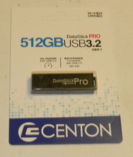 Centon 512gb DataStick Pro Data Stick USB 3.2 Gen 1 BRAND NEW SEALED picture
