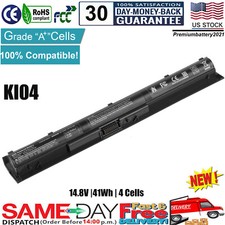 KI04 K104 Spare Battery for HP Pavilion 14 15 17 800009-421 800049-001 41Wh picture