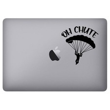 Oh Chute Funny Skydiving Humor Vinyl Decal Sticker Macbook Laptop Car Window Wal picture