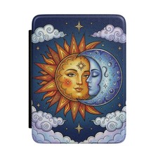Title: Sun and Moon Mandala Kindle Case Celestial E-Reader Cover Boho Design picture