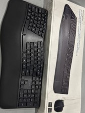 KENSINGTON PRO FIT ERGO KM680 EQ WIRELESS KEYBOARD MOUSE RECHARGEABLE - BLACK picture