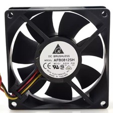 Delta AFB0812SH F00 8025 DC12V 0.51A 8CM 3-Wire Cooling Fan picture