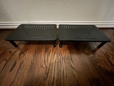 BONTEC 2 Pack Adjustable Monitor Stand Riser - Used in Great Condition (Black) picture