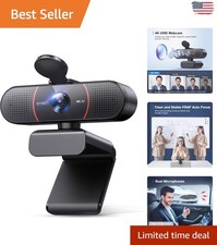 Ultra-Clear 4K Webcam Featuring PDAF Focus & Dual Mics for Video Conferencing picture