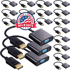 20 Convertidor adaptador HDMI a VGA chapado en oro negro a granel HDMI a VGA picture