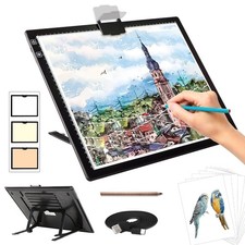 Rechargeable A3 Light Pad for Diamond Painting,Tracing Box with Black picture
