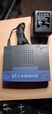 Vintage Lynksys blue and dark grey EtherFast 10/100 workgroup with pwr supply. picture