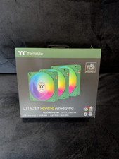Thermaltake CT140 EX Reverse ARGB Sync PC Cooling Fan Racing Green (3-Fan Pack) picture