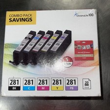 NEW 5 PK Canon 281 ChromaLife 100 Combo Savings Pack For Pixma TS9120 TS8120 picture
