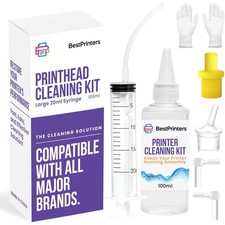 Inkjet Printhead Cleaning Kit 3.38 Fl Oz for Epson HP Brother Canon 20ml Syringe picture