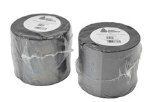 Lot of 2 Avery Dennison Premium Wax Rolls Black 69.9mm x 500m 10D003238 OEM picture