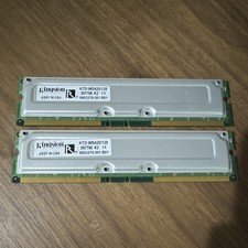 KINGSTON KTD-WS420/128 (2x64MB Kit) Rambus RIMM PC800 ECC - Untested, As-Is picture