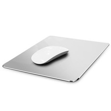 Hard Silver Metal Aluminum Mouse Pad Mat Smooth Magic Ultra Thin Double Side ... picture