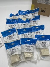 12  Leviton 41089-2IP Surface-Mount QuickPort Box  2-Port Ivory picture