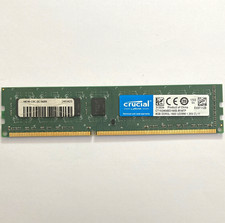 Crucial 8GB (1x8GB) DDR3L-1600 240-Pin UDIMM RAM CT102464BD160B.M16FP picture