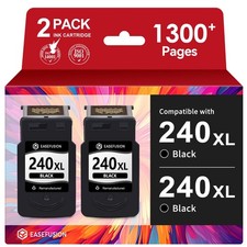 EaseFusion 240XL Replacement for Canon 240XL Black Ink Cartridge PG-240 | PG-... picture