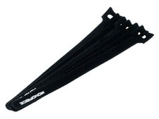 Monoprice Hook and Loop Fastening Cable Ties, 9in, 50 pcs/pack, Black picture