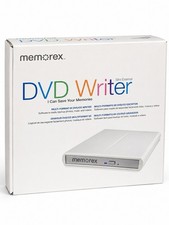 Memorex Slim External DVD CD Writer 8X USB 2.0 Drive Burner NEW Sealed picture