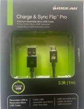 GAMU01 IOGEAR Charge and Sync Flip Pro, Reversible USB to Reversible Micro USB picture