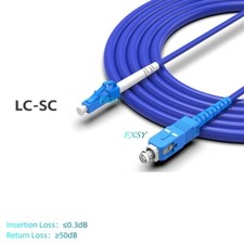 1m 2m 3m 5m 10m 15m SC/UPC to LC/UPC SM OS2 Armored Fiber Optic Patch Cord picture