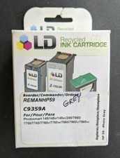 New LD Recycled INK Cartridge HP 59 Grey REMANHP59 - Remanufactured in the USA picture