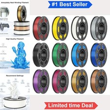 3D Printer Filament Bundle Silk PLA 1.75mm 12 Colors 250g Each 3kg For FDM picture