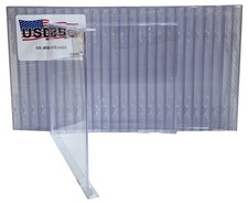 USDISC CD Jewel Cases Standard 10.4mm, No Tray (Clear) Lot picture
