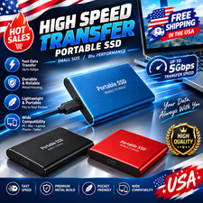 External SSD 1TB 2TB 4TB Portable Hard Drive USB 3.0 Type-C High Speed PC Mac picture