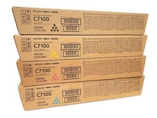 Genuine OEM Ricoh/Savin/Lanier 7100x Toner, FULL SETS, CMYK picture