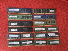 Lot Of 17 Assorted  RAM Sticks 4GB, Gold Reclamation, See Pics For Speeds picture