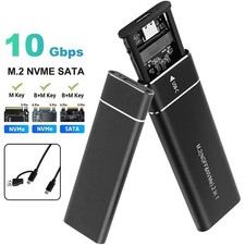 M.2 NVMe/NGFF SATA SSD to USB3.1 External SSD Reader Converter Adapter Enclosure picture