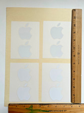 8x Genuine New Apple Logo Stickers Authentic iPhone iPad Macbook Sticker White picture