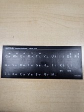 Korean Keyboard Stickers letters for laptop and desktop keyboard Black picture
