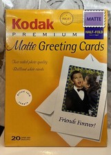 Kodak Premium Matte Greeting Cards 20 Cards and Envelope New and Sealed picture