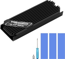 M.2 SSD Heatsink 2280 Thin Cooler with Nano Thermal Pads 0.5mm-1mm picture